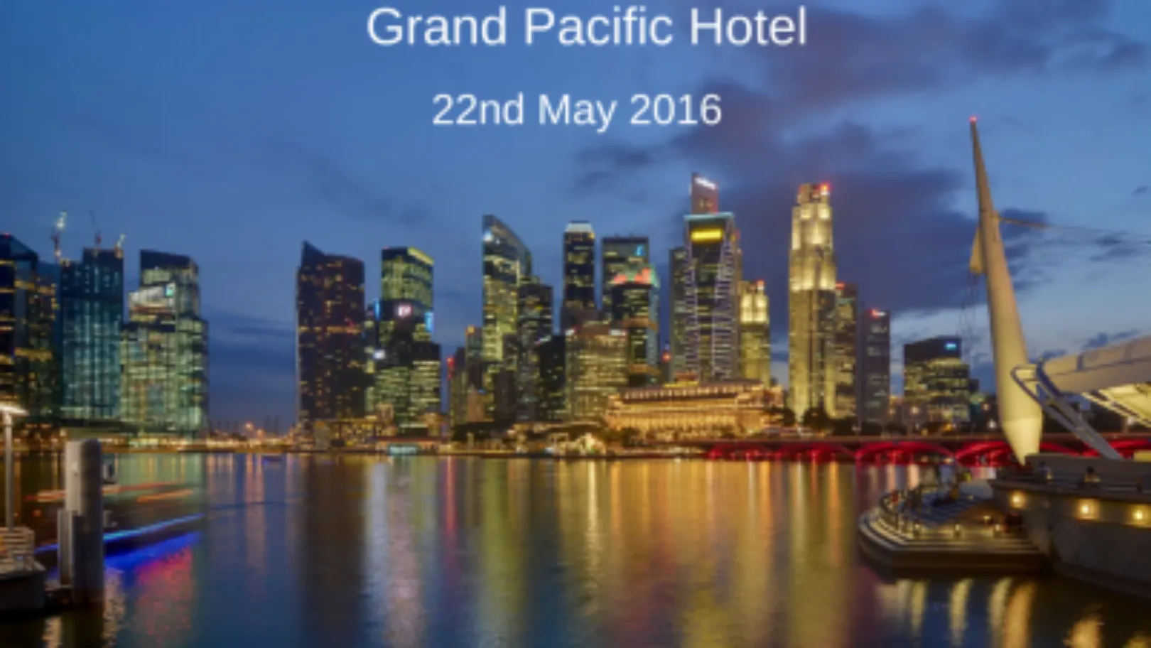 Search Associates - Singapore Open Meeting